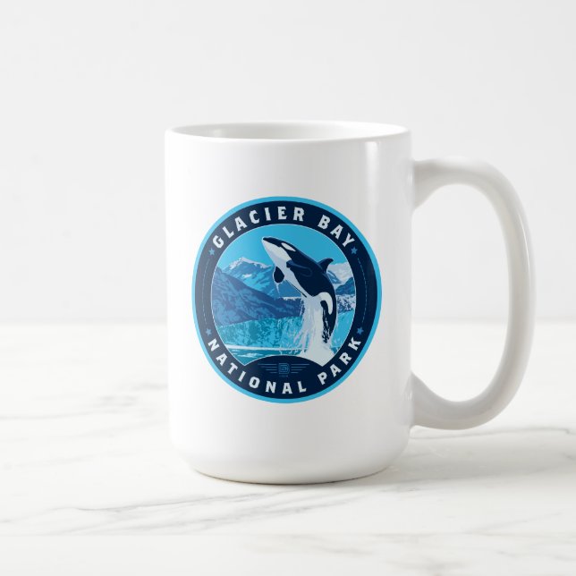 Caneca De Café Parque Nacional da Baía de Glacier (Direita)