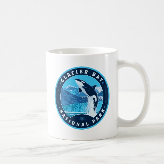 Caneca De Café Parque Nacional da Baía de Glacier (Direita)