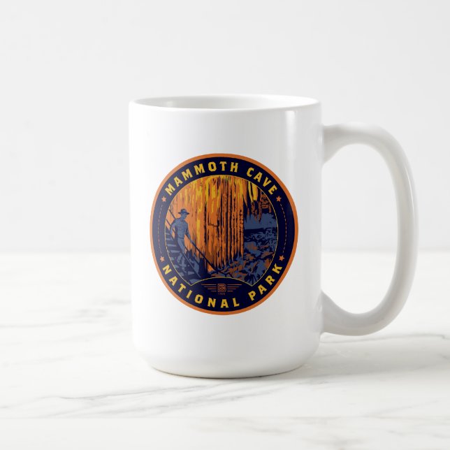 Caneca De Café Parque Nacional da Caverna Mammoth (Direita)