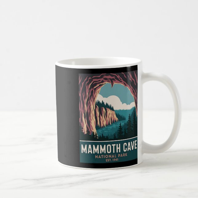 Caneca De Café Parque Nacional da Caverna Mamute Acampamento Vint (Direita)