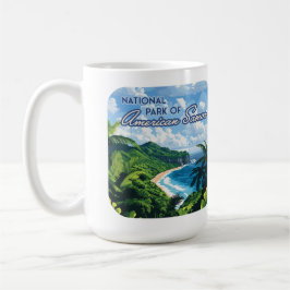 Caneca De Café Parque Nacional da Floresta Tropical de Samoa Amer