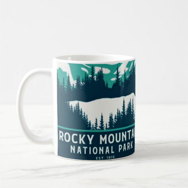 Caneca De Café Parque Nacional da Montanha Rochosa (Esquerda)