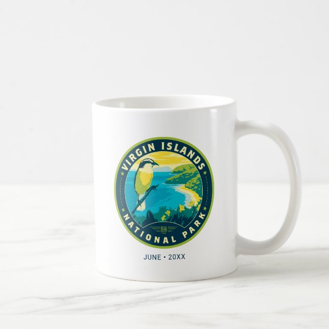 Caneca De Café Parque Nacional das Ilhas Virgens (Direita)
