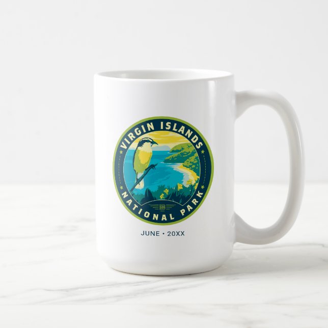 Caneca De Café Parque Nacional das Ilhas Virgens (Direita)