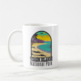 Caneca De Café Parque Nacional das Ilhas Virgens - Baía de Trunk