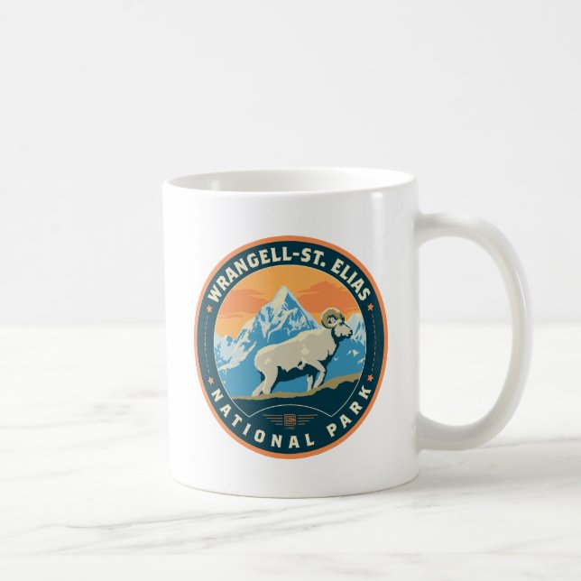 Caneca De Café Parque Nacional de Elias, Ruas de Wrangell (Direita)
