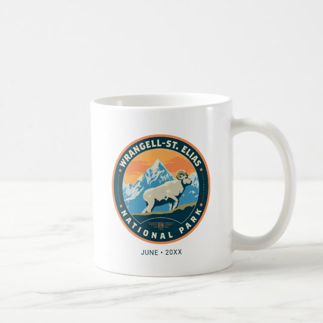 Caneca De Café Parque Nacional de Elias, Ruas de Wrangell (Direita)