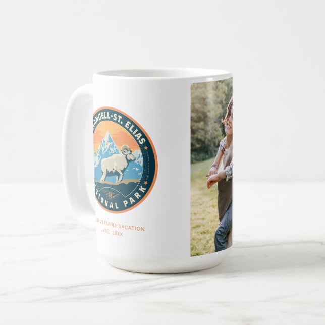 Caneca De Café Parque Nacional de Elias, Ruas de Wrangell (Frente Esquerda)