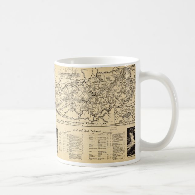 Caneca De Café Parque nacional de Great Smoky Mountains (1940) (Direita)