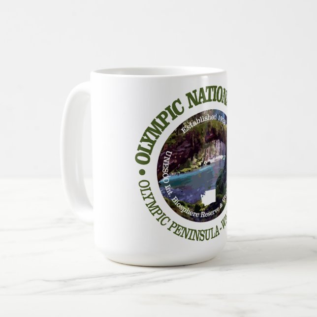 Caneca De Café Parque Nacional de olimpiadas (NP2) (Frente Esquerda)