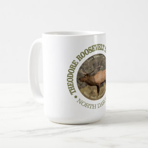 Caneca De Café Parque nacional de Theodore Roosevelt (alces)