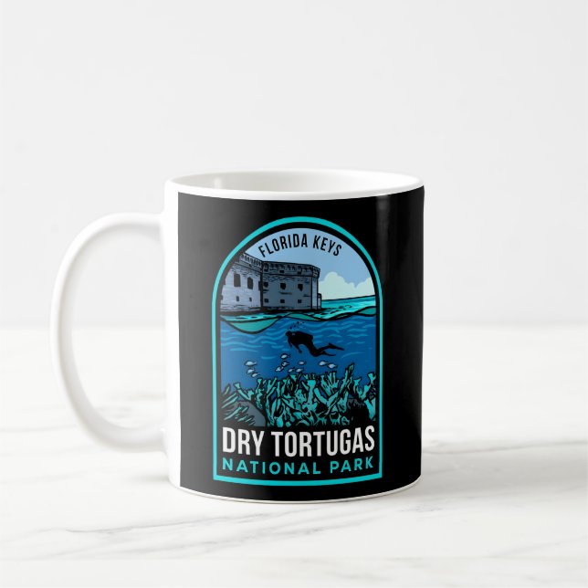 Caneca De Café Parque Nacional de Tortugas Seco (Esquerda)
