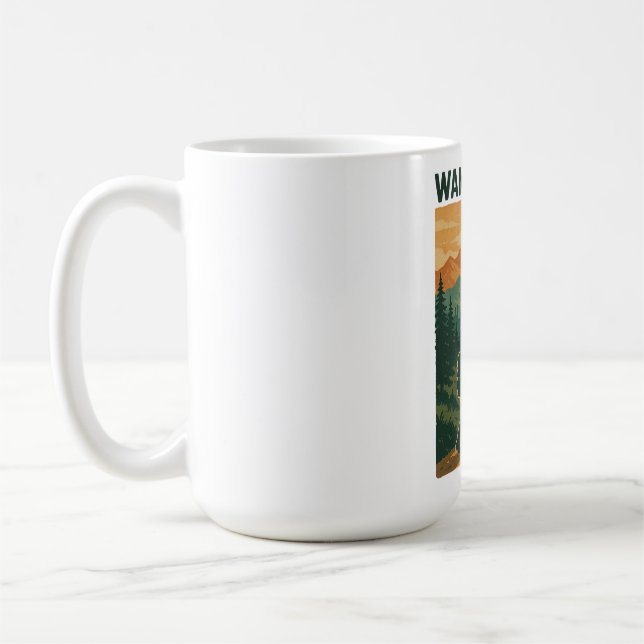 Caneca De Café Parque Nacional de Yellowstone - Caminho de Wander (Esquerda)