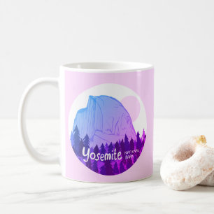 Caneca De Café Parque Nacional de Yosemite Meio Dome Purple Lilac