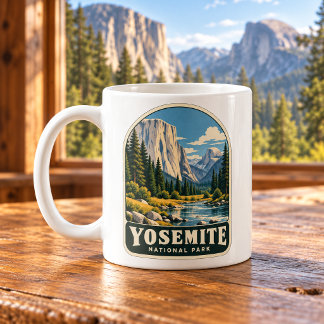 Caneca De Café Parque Nacional de Yosemite Vale Vintage