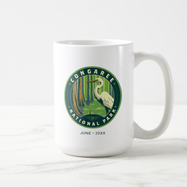 Caneca De Café Parque Nacional do Congaree (Direita)