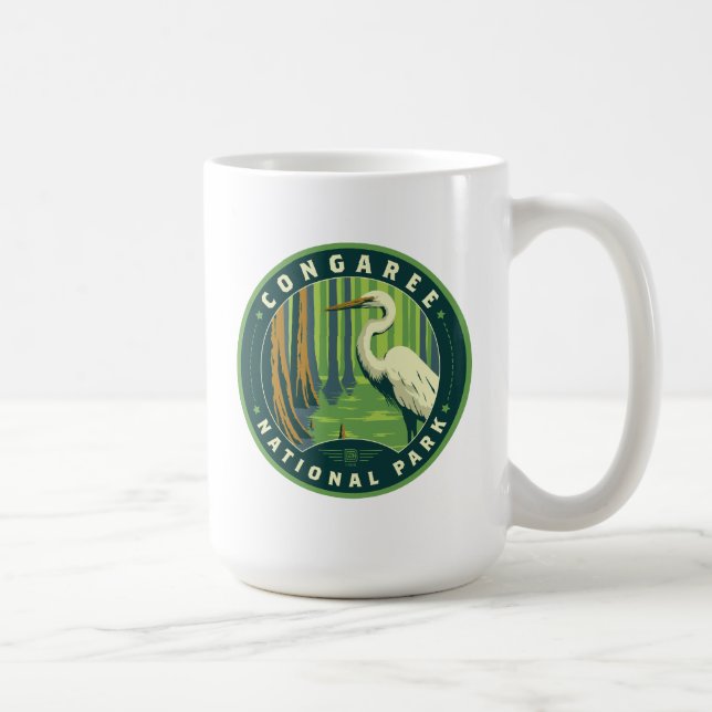 Caneca De Café Parque Nacional do Congaree (Direita)