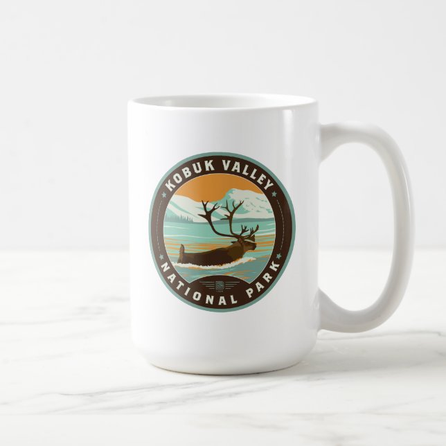 Caneca De Café Parque Nacional do Vale do Kobuk (Direita)