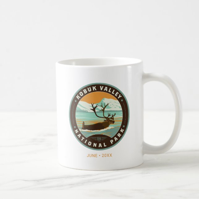 Caneca De Café Parque Nacional do Vale do Kobuk (Direita)