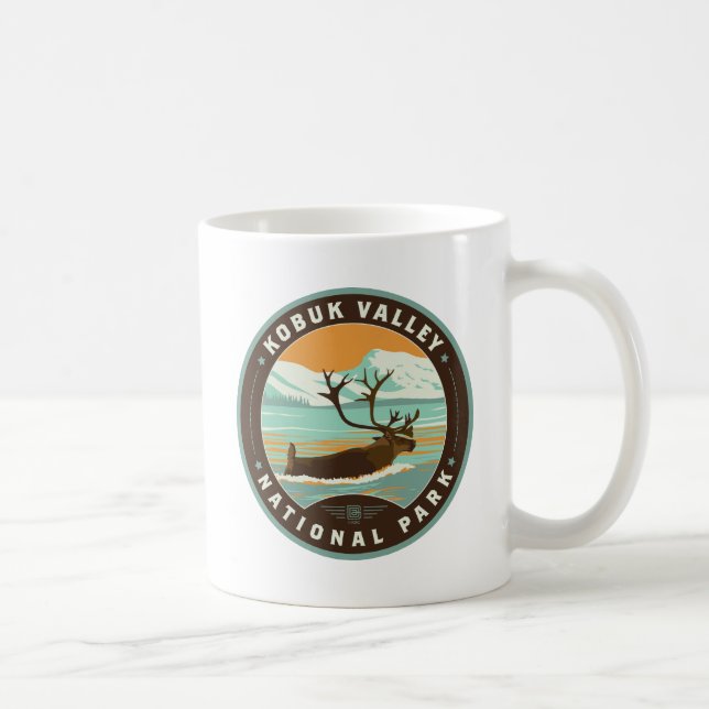 Caneca De Café Parque Nacional do Vale do Kobuk (Direita)