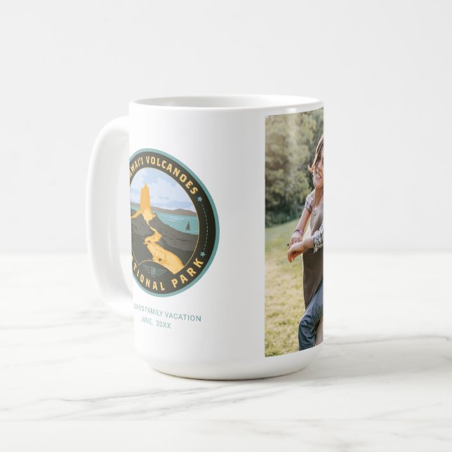 Caneca De Café Parque Nacional dos Vulcões do Havaí (Frente Esquerda)