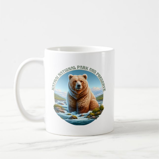 Caneca De Café Parque Nacional e Reserva de Katmai (Esquerda)
