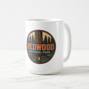 Caneca De Café Parque nacional estadual Redwood, Califórnia Coste