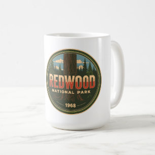Caneca De Café Parque nacional estadual Redwood, Califórnia Coste