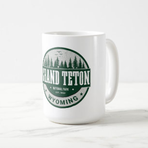 Caneca De Café Parque Nacional Grand Teton Wyoming Natureza Ao Ar