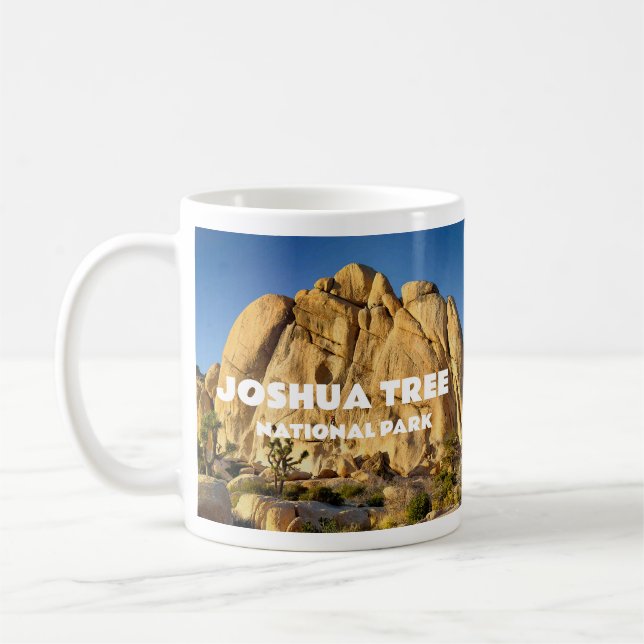 Caneca De Café Parque Nacional Joshua Tree, Rocha Velho da Mulher (Esquerda)