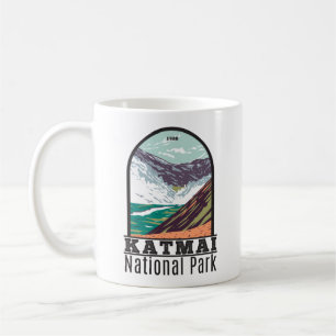 Caneca De Café Parque Nacional Katmai - 10 000 Fumos Vintage