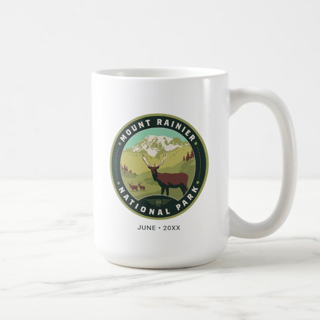 Caneca De Café Parque Nacional Monte Rainier (Direita)