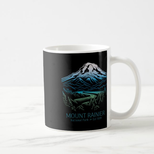 Caneca De Café Parque Nacional Mt. Rainier Trilha Acampamento Mon (Direita)