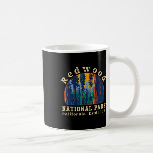 Caneca De Café Parque Nacional Redwood Califórnia Camisa Retro Vi