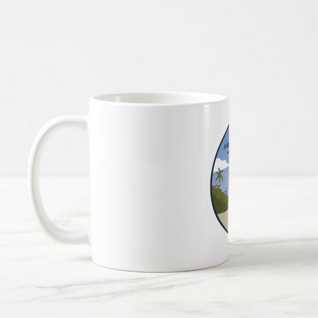 Caneca De Café Parque Nacional Samoa Americano (Esquerda)