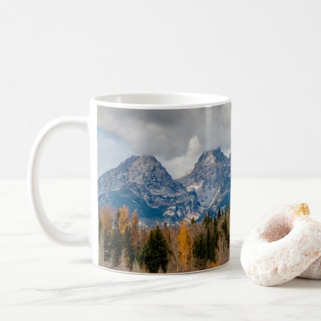 Caneca De Café Parque Nacional Schwabacher Landing Grand Teton (Com Donut)