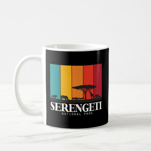 Caneca De Café Parque Nacional Serengeti Cinco Grandes África Saf (Esquerda)