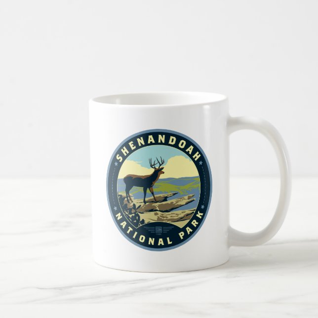 Caneca De Café Parque Nacional Shenandoah (Direita)