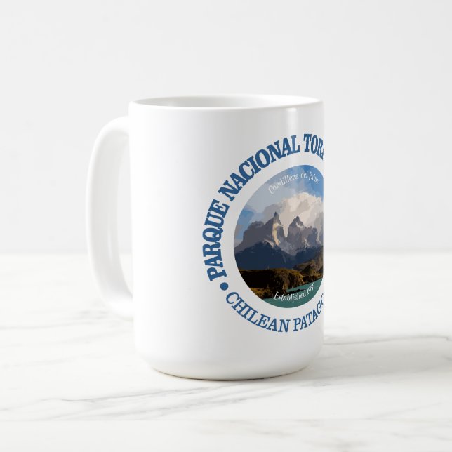 Caneca De Café Parque Nacional Torres del Paine (Frente Esquerda)