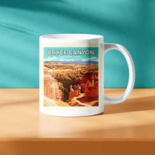 Caneca De Café Parque Nacional Vintage Bryce Canyon