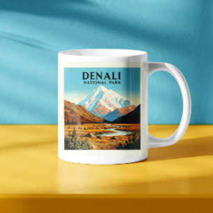 Caneca De Café Parque Nacional Vintage Denali