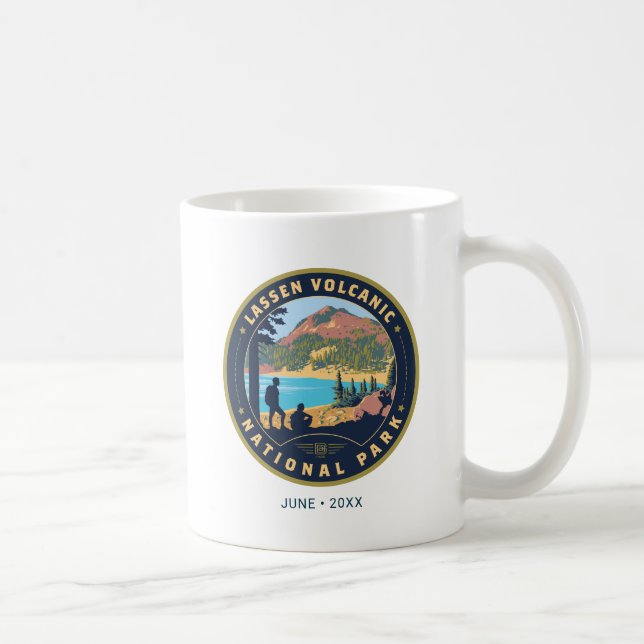 Caneca De Café Parque Nacional Vulcânico Lassen (Direita)