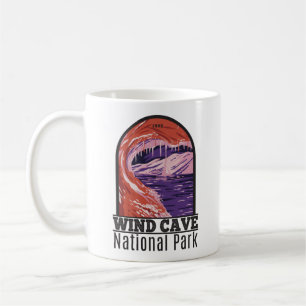 Caneca De Café Parque Nacional Wind Cave South Dakota Vintage