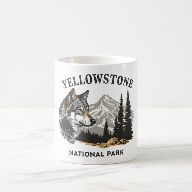 Caneca De Café Parque Nacional Wolf Mug, situado em Yellowstone (Centro)