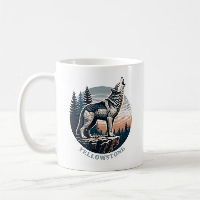 Caneca De Café Parque Nacional Yellowstone (Esquerda)