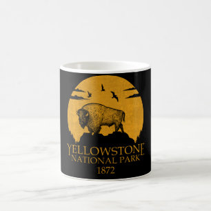 Caneca De Café Parque Nacional Yellowstone, Eusa Vintage Retro Bi