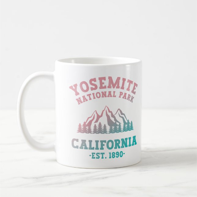 Caneca De Café Parque Nacional Yosemite, Gradação de Caminho na C (Esquerda)