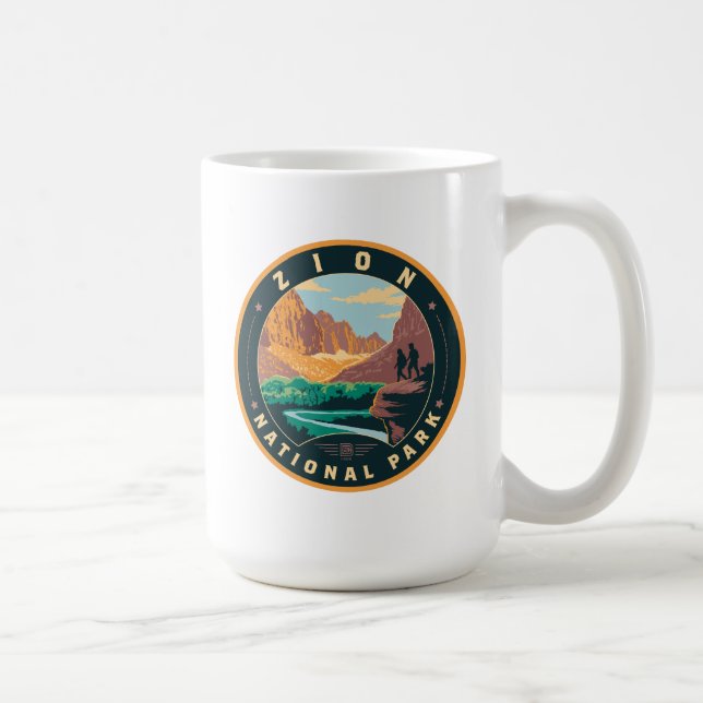 Caneca De Café Parque Nacional Zion (Direita)
