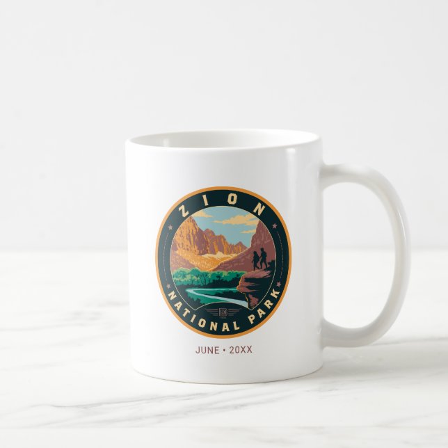 Caneca De Café Parque Nacional Zion (Direita)