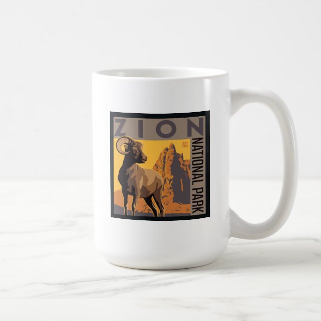 Caneca De Café Parque Nacional Zion | Ram (Direita)